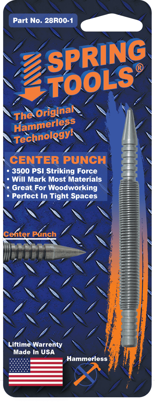 28R00 - 1 - Single Ended Center Punch - Spring Tools28R00 - 1 - Single Ended Center PunchMetal Working ToolsSpring Tools28R00 - 17 - 6175100012 - 0Spring Tools