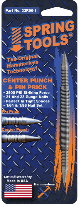 32R00 - 1 - Prick Punch & Center Punch - Spring Tools32R00 - 1 - Prick Punch & Center PunchMetal Working ToolsSpring Tools32R00 - 17 - 6175100007 - 6SpringTools