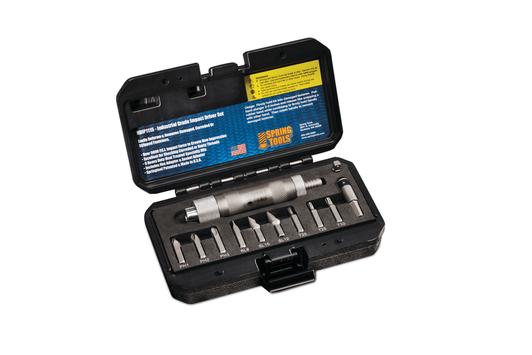 HDIP1115 - Impact Driver Set - Spring ToolsHDIP1115 - Impact Driver SetMetal Working ToolsSpring ToolsHDIP11157 - 61751000915Spring Tools