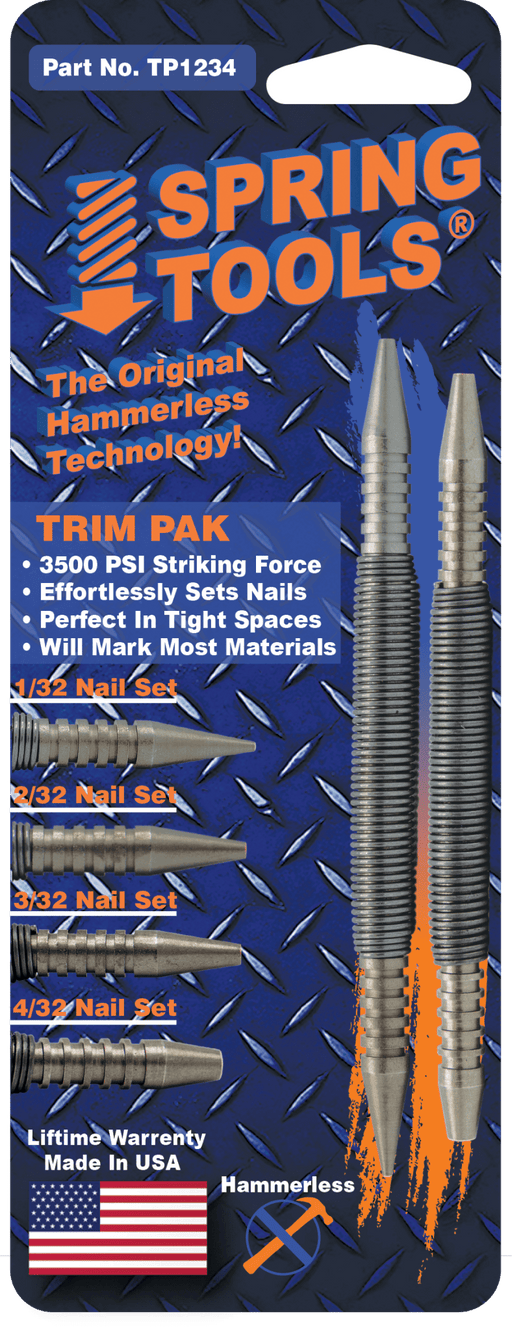 TP1234 - Nail Set Trim Pak - Spring ToolsTP1234 - Nail Set Trim PakNail Set Trim PakSpring ToolsTP12347 - 6175100081 - 6Spring Tools