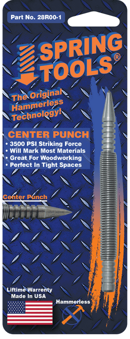 28R00 - 1 - Single Ended Center Punch - Spring Tools28R00 - 1 - Single Ended Center PunchMetal Working ToolsSpring Tools28R00 - 17 - 6175100012 - 0Spring Tools