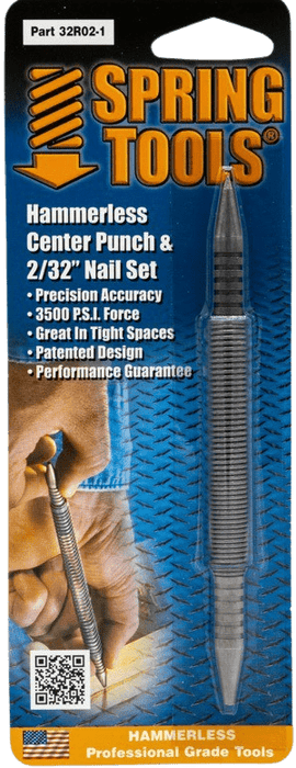 32R02 - 1 - Combo Tool - 2/32" & Center Punch - Spring Tools32R02 - 1 - Combo Tool - 2/32" & Center PunchWood Working ToolsSpring Tools32R02 - 17 - 6175100006 - 9Spring Tools