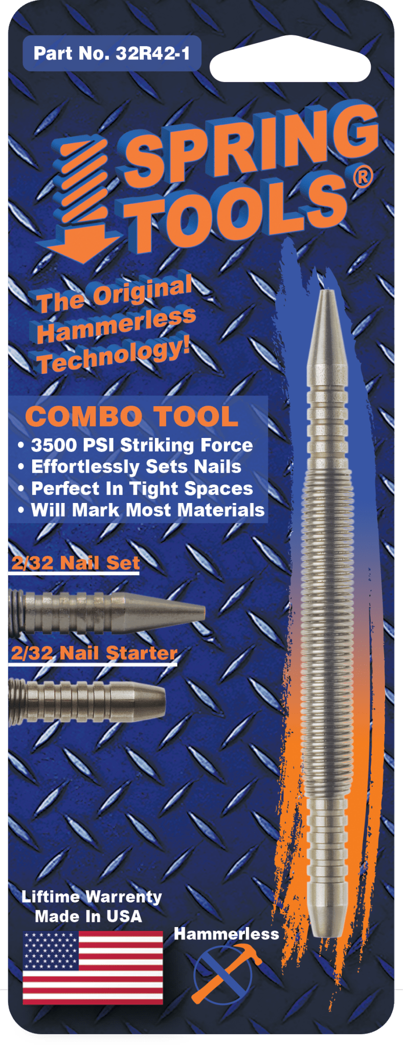 32R42-1 - Combo Tool - Nail Starter & Nail Set — Spring Tools