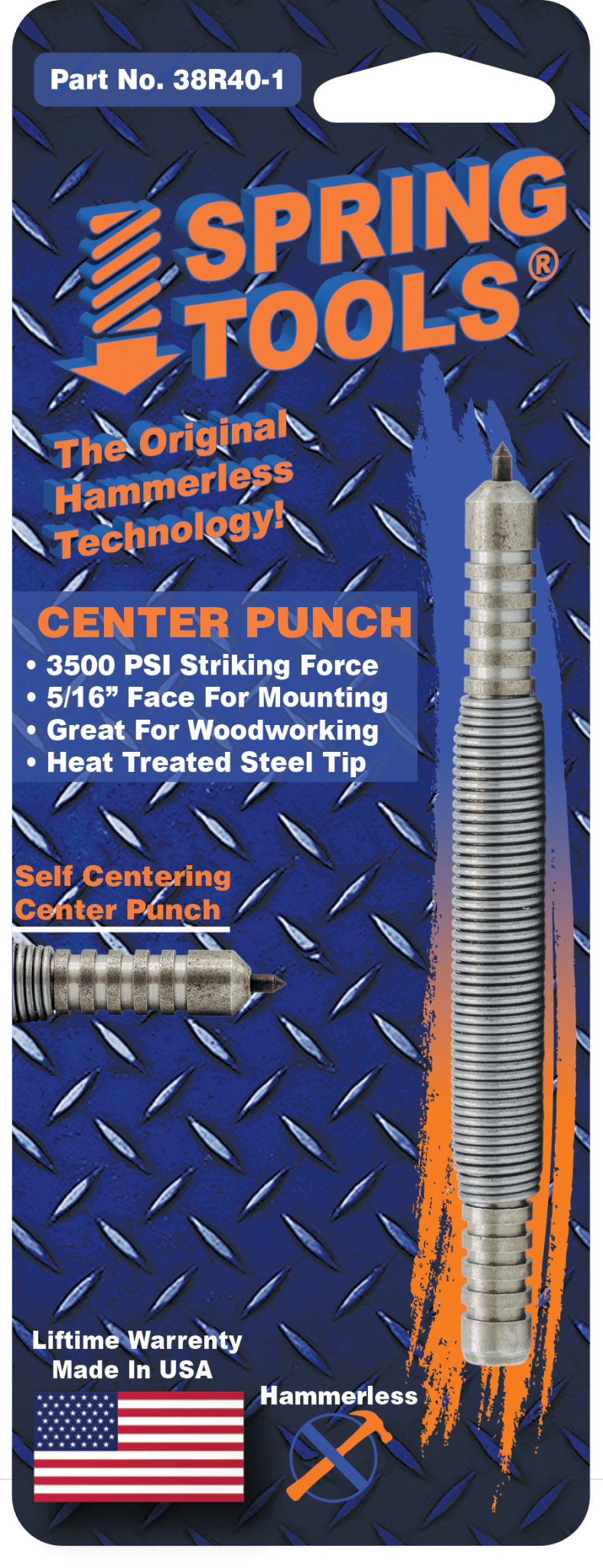 38R04-1 - Self Centering Center Punch - 5/16