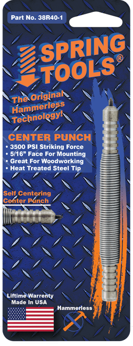 38R04 - 1 - Self Centering Center Punch - 5/16" Face - Spring Tools38R04 - 1 - Self Centering Center Punch - 5/16" FaceMetal Working ToolsSpring Tools38R04 - 17 - 6175100002 - 1Spring Tools