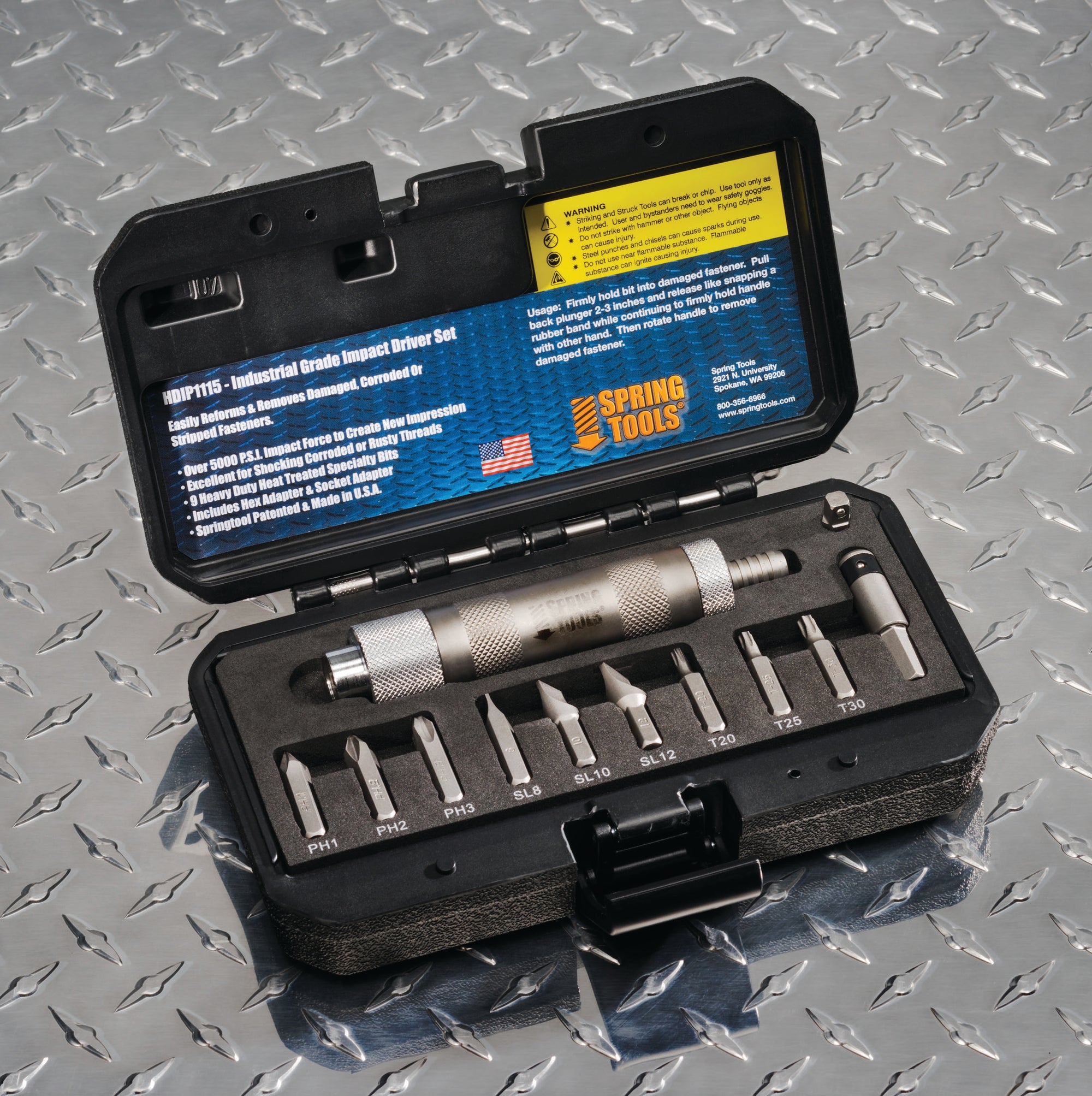 Spring Tools Hammerless Nail Sets