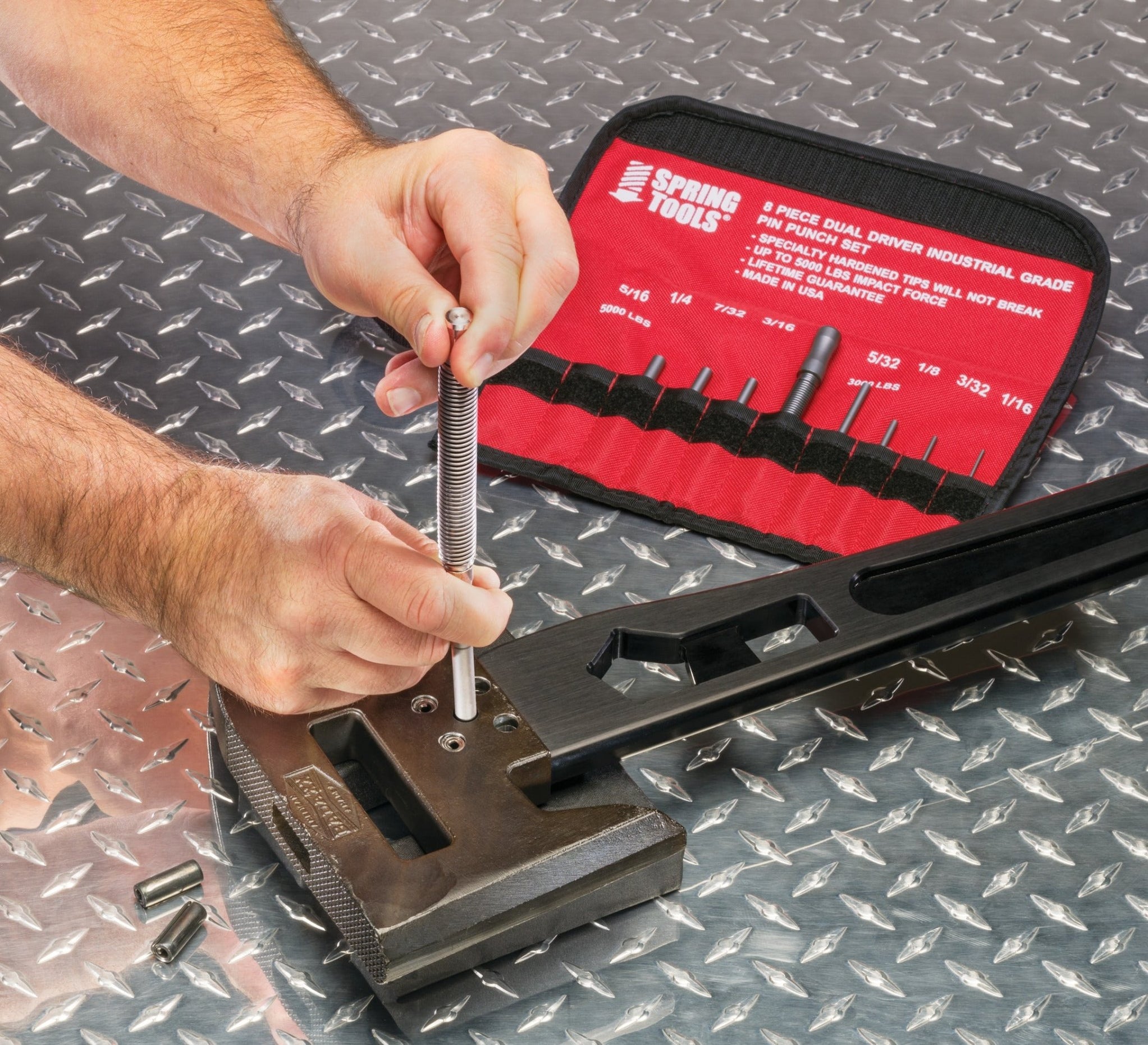 IPPS20 - Industrial Pin Punch Set - Steel Tips — Spring Tools