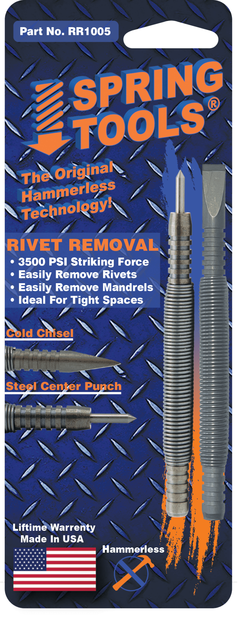 RR1005 - 2 Piece Rivet Removal Set — Spring Tools