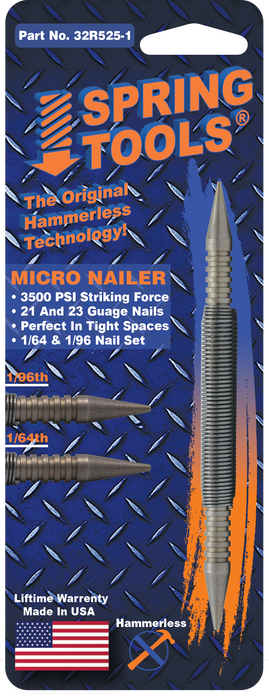 32R525-1 - Combo Tool - Pin Nail 1/96" & 1/64"